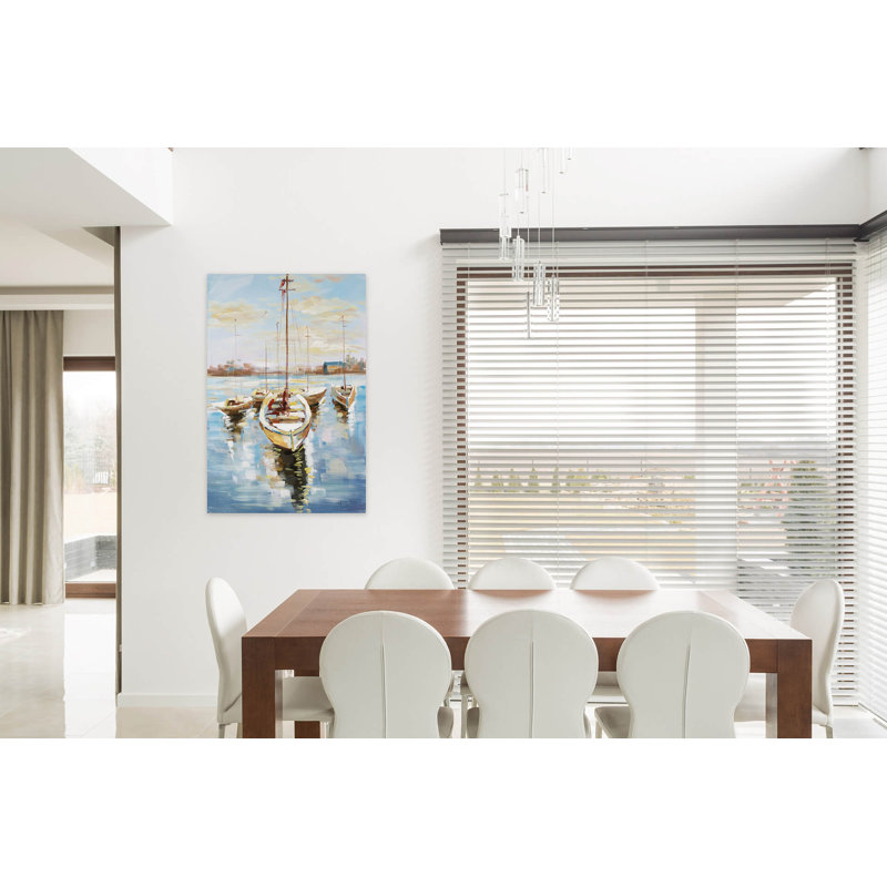Canvas Picture Harbour Romance