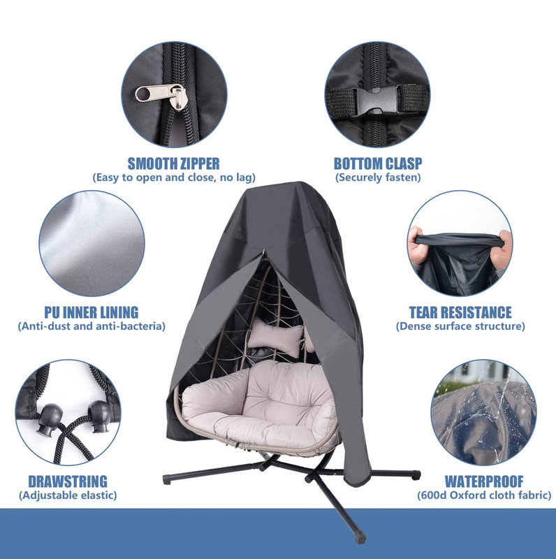 Housse de protection pour chaise d'œuf robuste et imperméable 420D Oxford