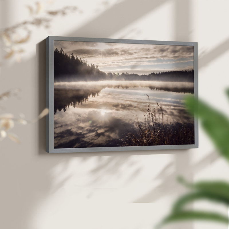 Daybreak -Framed Print - Restickable, H 11 po x l 14 po, Gris