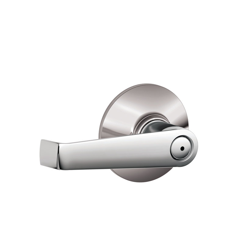 Elan Lever Bed and Bath Lock, Bright Chrome