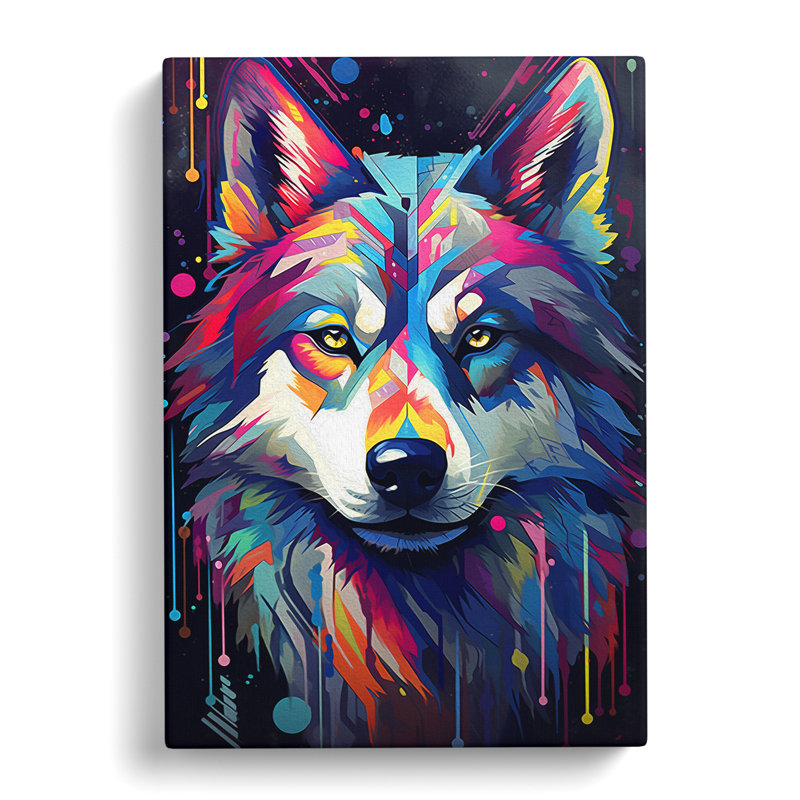 Husky Futurism No.2 - Single Picture Frame Print, 50cm H x 35cm W x 3cm D