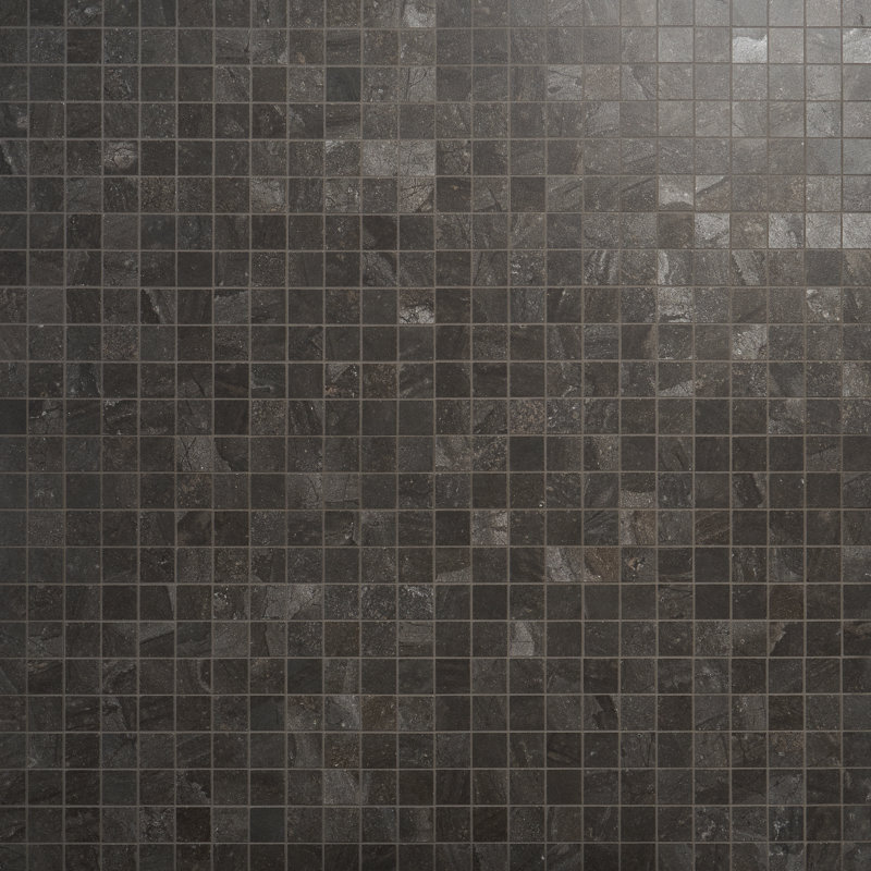 Esperanza 11.81 In. X 11.81 In. Matte Porcelain Mosaic Floor And Wall Tile (0.96 Sq. Ft. / Each), Charcoal Black