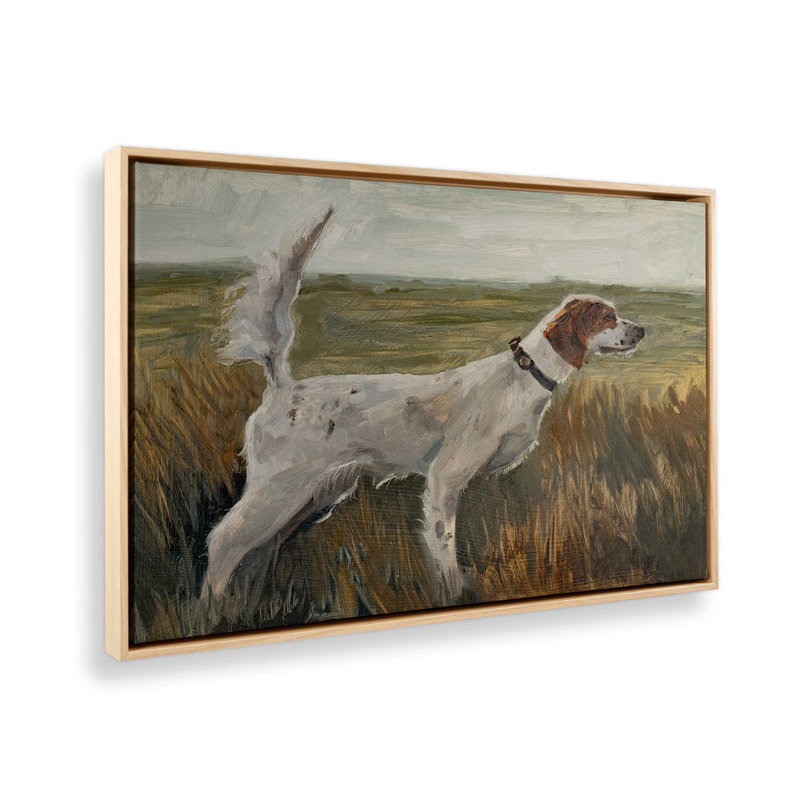 Reproduction d'art sur toile, "Chasse des colons" par Marian Parsons, H 12 po x l 16 po, Tanné