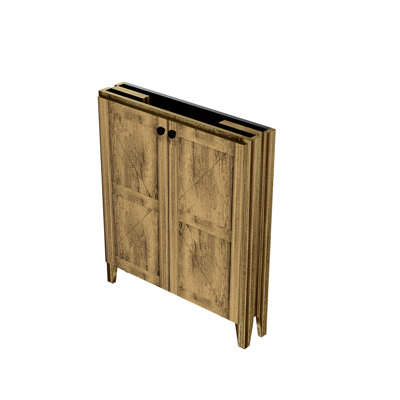 30inch Floor - Standing Foldable Bathroom Cabinet Without Basin, Grey Wash Material Composition, 28.92in Depth Of Product, 17.58in Width 21.64in Height 65.64lb Weight Quick Install In One Minute,