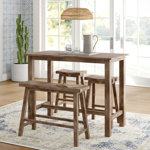 Colynn Counter Height Rubberwood Solid Wood Dining Set