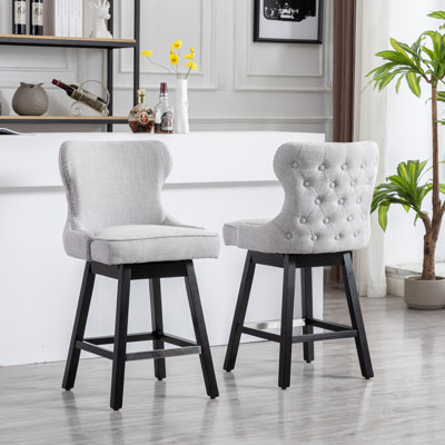 Tabouret de comptoir pivotant 23,6 po Laveya