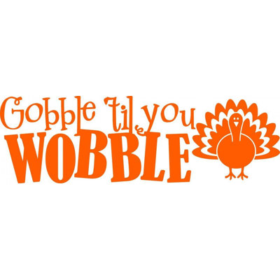 Décalcomanie murale « til you tremblement » gobble