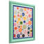 «Colorful Sphere Harmony», art mural sur toile à motif giclée à la main et encadré baroque bicolore
