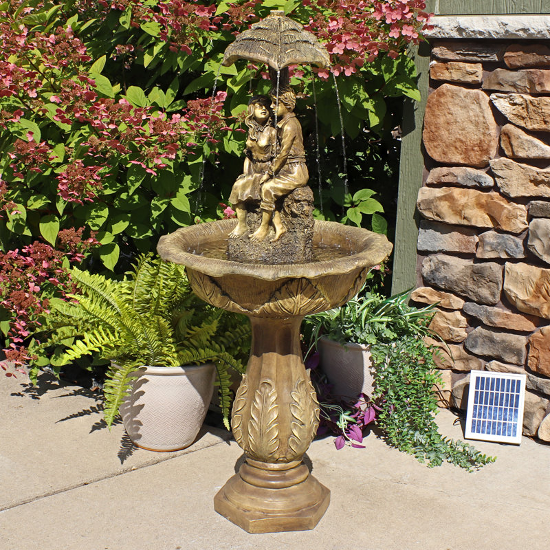 Hornsby Solar Powered Sculptural Fountain with LEDs