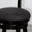 Tabouret pivotant à lattes de 30 po de hauteur de bar, siège en tissu gris anthracite-121078573