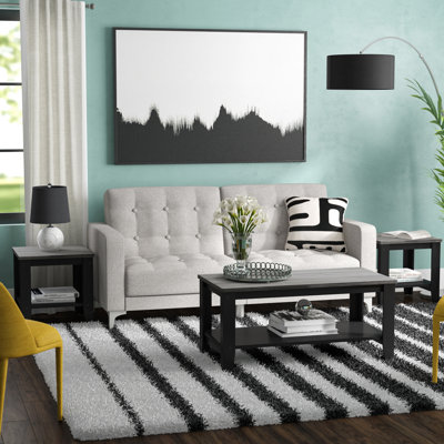 Ensemble de table basse moderne de trois articles ‑ tables pour le salon de style campagnard