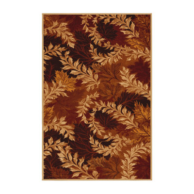 Tapis brun lavable à la machine