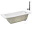 Baignoire de trempage en acrylique 72 po x 36 po, drain inclus-97545304