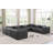 Ivion Upholstered U-Shaped Sectional Reversible-94884372