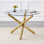 Table ronde en verre de 42 pouces-1331048345