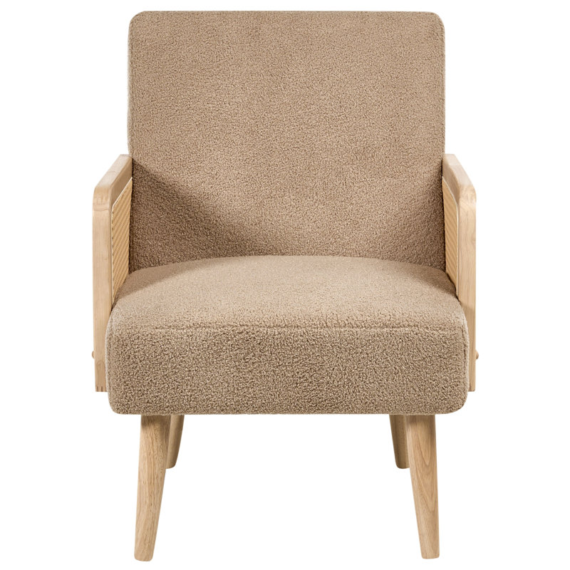 Armchair HOJBY , Beige Boucle