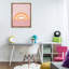 «Mauve & Orange Rainbow Floater», art mural par Dominique Vari-197093997-197093906