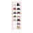 8 Tiers Tall Rectangular Acrylic Floorstanding Shoe Rack Shoe Storage Shelf For Entryway Pink Clear-20439786