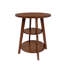 -Table de bout avec rangement, table d'appoint moderne en bois massif pour la maison