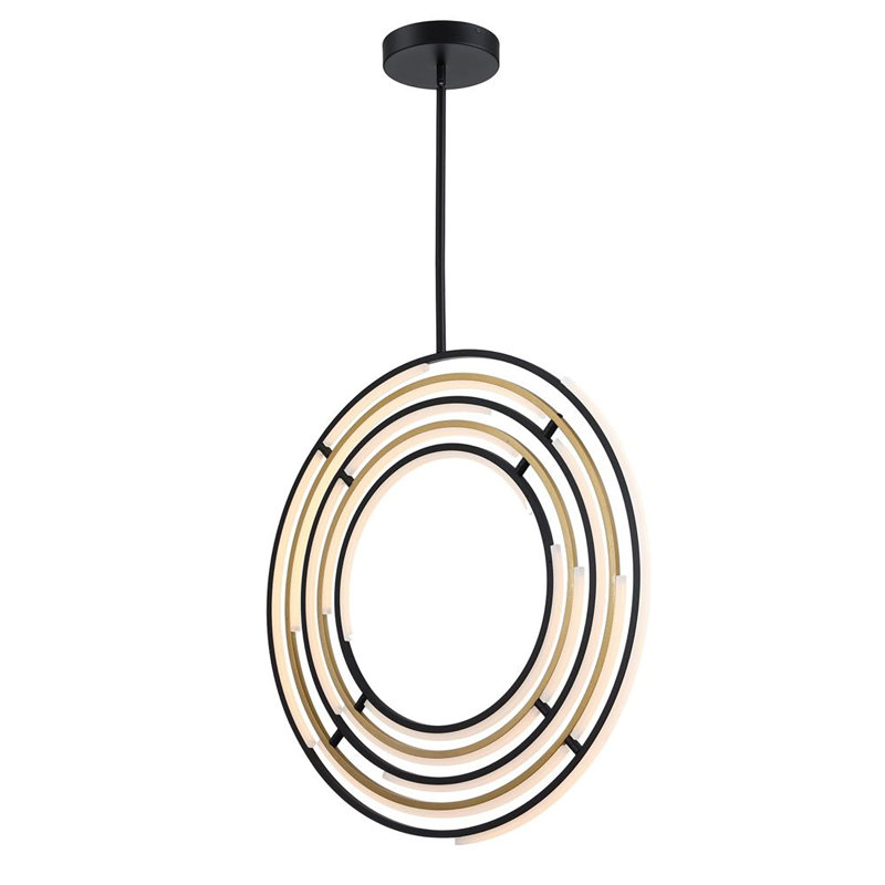 Trilogy Collection Integrated LED 32 in. Pendant, Polished Nickel, Nickel poli