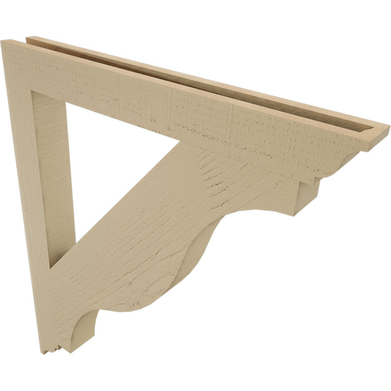 Support en bois de cèdre brut Funston Traditional, H 36 po x l 3,5 po x P 32 po