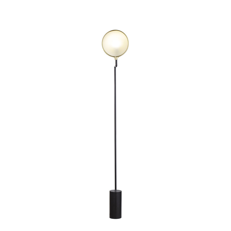Nellcote Swing Arm Floor Lamp, Black