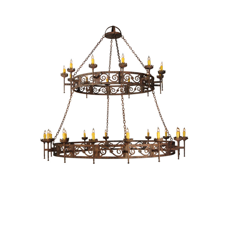 Rustic Lodge 16 - Light Chandelier