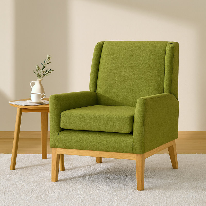 Fauteuil Amazonia, Mélange de polyester vert