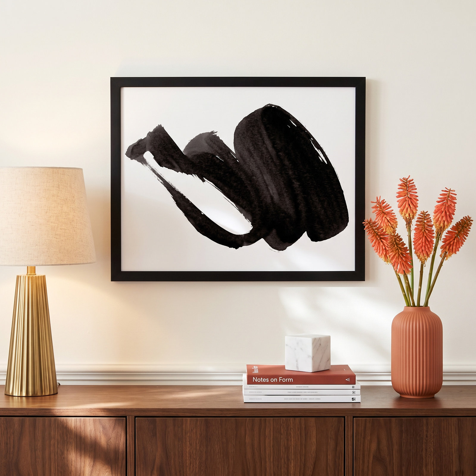 Dancers 1 by Jacques Pilon, 16" H x 20" W x 1.25" D, Black Framed