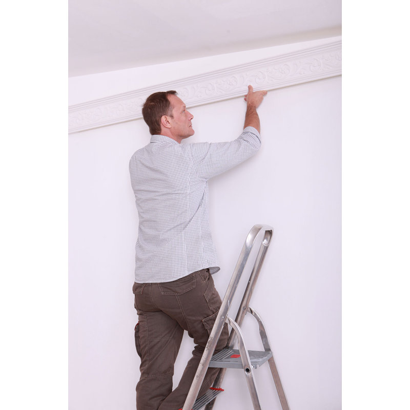 5-1/2 in x 2-3/8 in x 94-1/2 in Floral Polyurethane Crown Moulding Pro Pack 15-1/2 LF