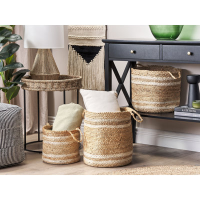 3-tlg. Korb-Set aus Jute
