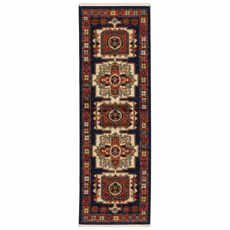 Tapis oriental Oaklynn, Tapis de couloir 2 pi x 6 pi