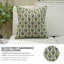 Housse de coussin en lin imprimée à la main Fabividine Lotus-110562905