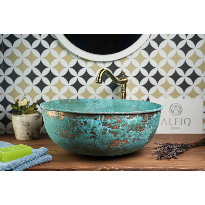 Handmade Hammered Hammered Copper Kitchen Sink – Pure Solid Copper by ALFIQ
