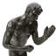 Ensemble de 2 serre-livres Atlas sculpturaux pour l'athlète (finition métallique bronze foncé)