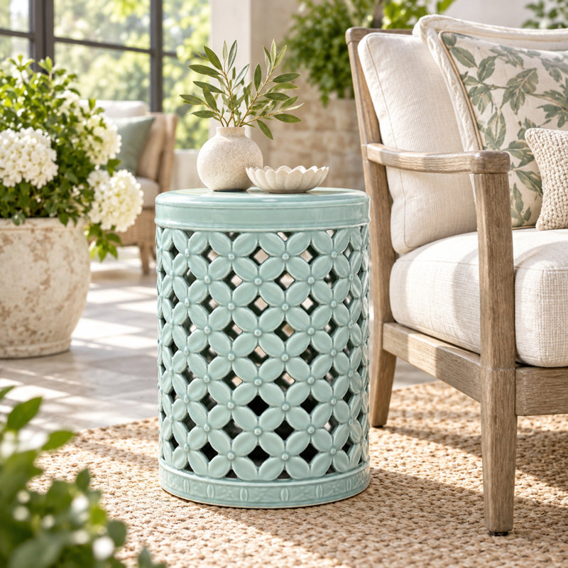 Garden Stool, Celadon