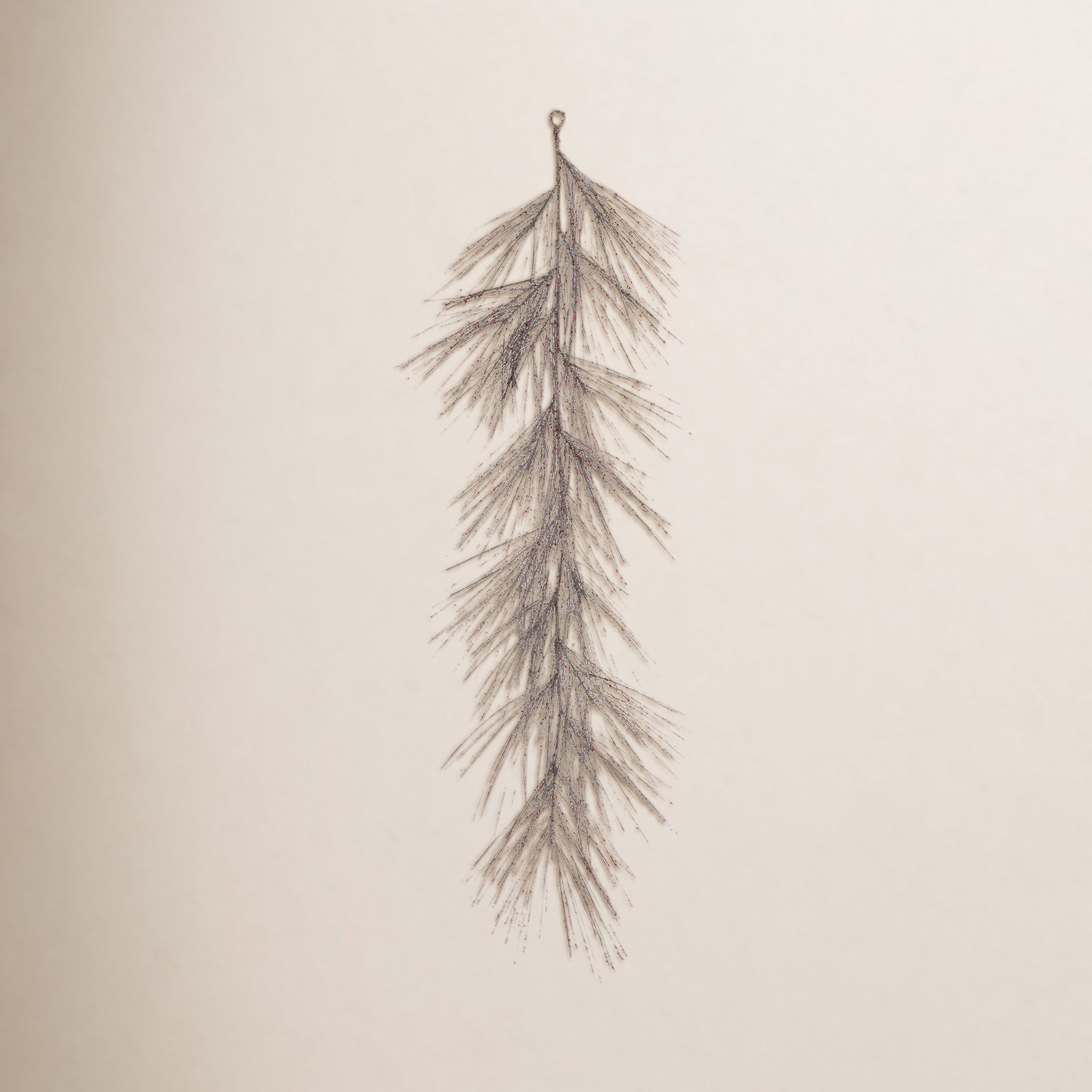 48" Glitter Long Needle Pine Garland