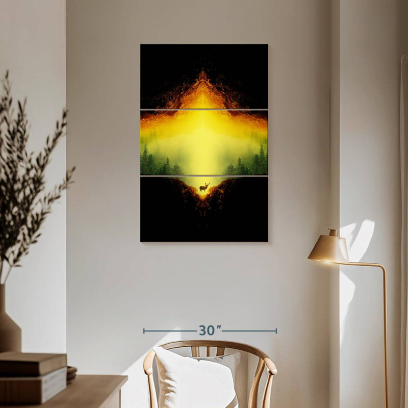 Brampt Isolated Oh Deer, 57" H x 36" W