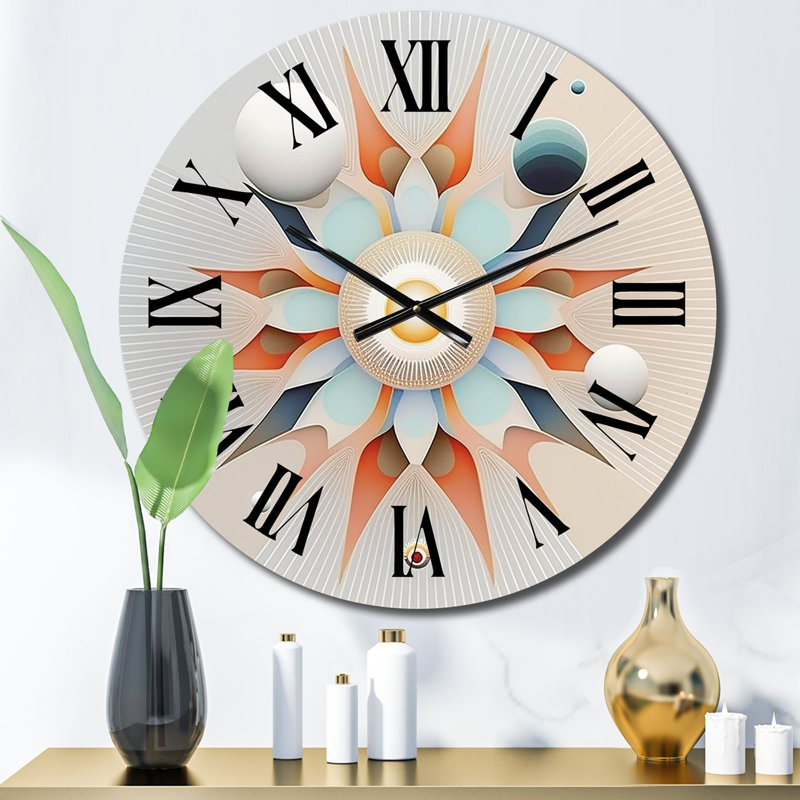 Horloge murale en métal, Moyenne