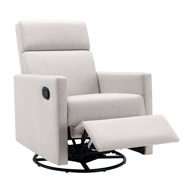 Upholstered Home Theater Seat, Tan Linen Blend