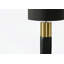 Lighting, 25 po, lampe de table, béton noir, abat-jour noir, contemporain
