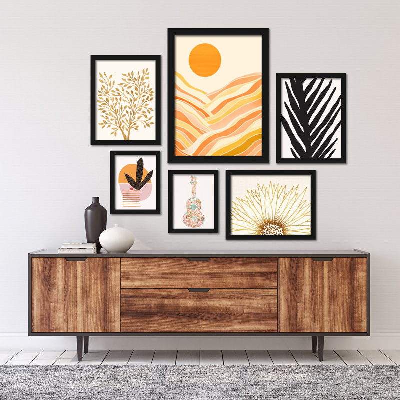 «Tropical Beach», impression encadrée (6 pièces)