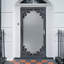 Porte de sécurité de luxe en acier Grisham, porte de tempête en fer 36 po x 80 po-94096134