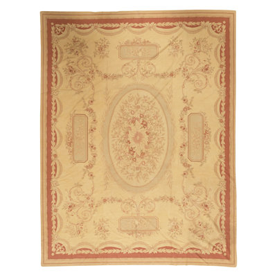 One-of-a-Kind High-Quality Hand-Knotted Beige/Brown Area Rug