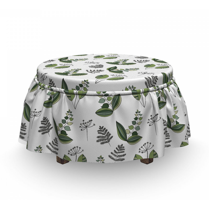 Housse pour repose-pieds plantes de fleurs fraîche