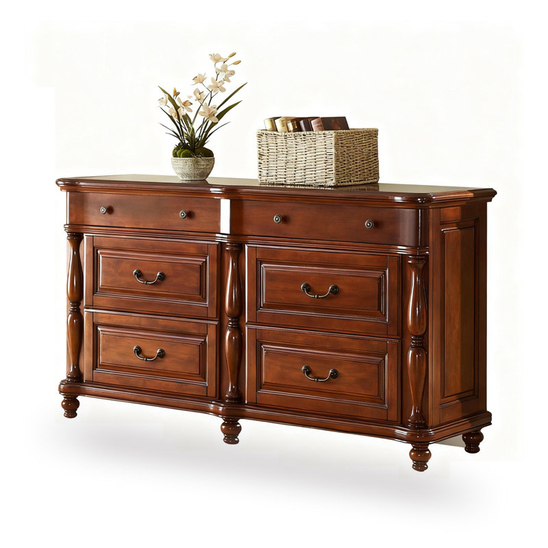 Cherry Solid Wood Sideboard, 34.65" H x 47.24" W x 20.08" D