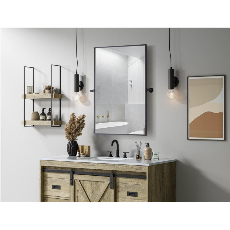Miroir Amoura, Argent, 32 po x 24 po