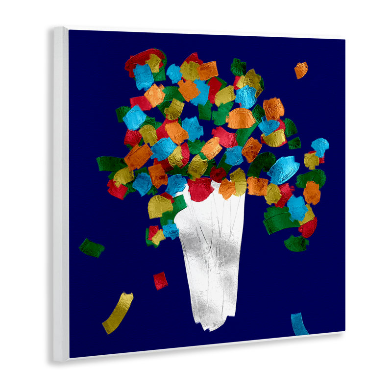 "Abstract Flower Vase", art mural sur bois par Bellasai Art