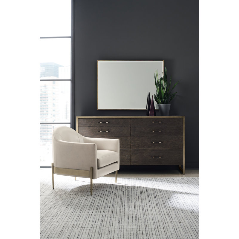 Remix Flat Metal Beveled Wall Mirror