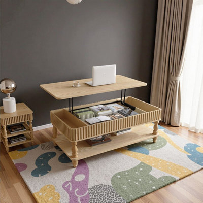 Table basse 47,24 pouces Farmhouse
